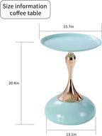 1-Pack Light Green Sleek Hourglass Side Table - Image 2