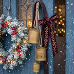 Rowfad Christmas Bells for Decoration, Hanging Gold Cow Bells with Rope, 2 - Image 5