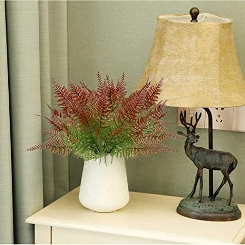 CATTREE Artificial Fern Shrubs, Plastic Bushes Grass Leaves Fake Plants Wedding Indoor Outdoor Home Garden Verandah Kitchen Office Table Centerpieces Arrangements DIY Christmas Decoration 4 pcs - Image 5