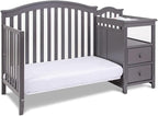 Pemberly Row 4-in-1 Convertible Crib and Changer, Sustainable Gray Pine Wood - Image 8
