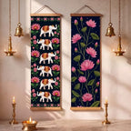 Gilprop 2 Pcs Indian Wall Art Hanging for Diwali Navratri Pooja Decoration - Image 3