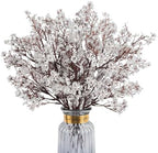 8Pcs Artificial Flowers Real Touch Babys Breath Silvery Flowers Decorations by HIAGROW