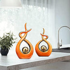 Norrclp Home Decor Modern Abstract Art Ceramic Statue Table Decor (Small) - Image 2