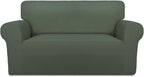 PureFit Stretch Loveseat Covers Fleece Couch Covers by PureFit