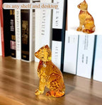 Amber Cat Figurines Statue Decor Cat Memoial Gifts for Cat Lovers Mom Women,Knick Knacks for Shelf, Bookshelf Decor,Resin Cat Sculpture - Image 3