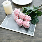 Mandy's Artificial 10 Stems Silk Light Pink Rose - Image 7