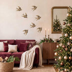 8 Piece Vintage Swallow Wall Decor, 4.7 Inch 3D Resin Bird Art Sculptures - Image 5