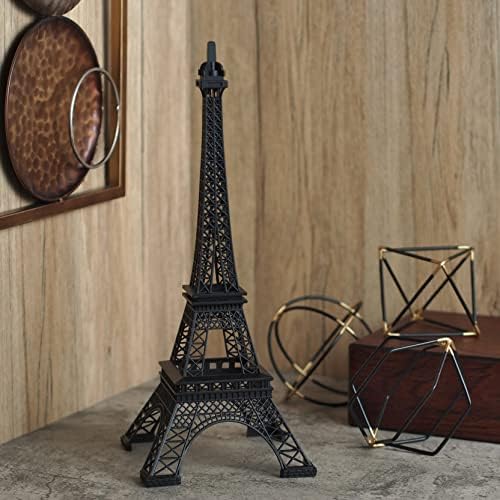 Hosley® 15" Tall Tabletop Iron Eiffel Tower Exquisite French-Inspired Home Decor Accent Sturdy Iron Construction Ideal for Tabletops,Shelves,and Mantels Enthusiasts and Home Decor - Image 4