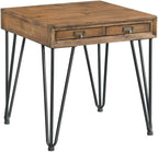 Pemberly Row Transitional Tanner 2PC Occasional Table Set, Light Walnut Finish - Image 5