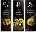 DONFENTHY 3 Pcs Yellow Bedroom Decor Yellow Rose Wooden Wall Decor Yellow Bathroom Decor Inspirational Farmhouse Office Signs With SHE Bible Words For Women Bedroom Home(12x4Inch) by DONFENTHY