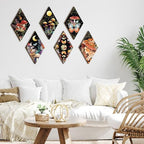 6 Pcs Halloween Witchy Wall Decor Gothic Sun and Moon Phases, Mushroom - Image 5