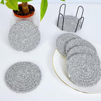 Woven Drink Coasters with Holder, Coasters for Drinks Set of 10 - Image 6