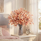 SITUMEIZI 6Pcs Brown Artificial Baby's Breath Flowers 19.3 Inch Silk Gypsophila Bundles Real Touch Fake Flowers for Wedding, Home Decor, DIY Floral Arrangement Fall Table Centerpieces - Image 3