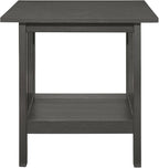 Classic Style Coffee Table and Two End Set Antique Gray Finish 3Pc Occasional - Image 4
