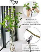 Heleze Artificial Greenery Stems Faux Branches with Leaves for Vase Fake Plants for Home Decor Indoor 43.3 Inch 3 PCS - Image 4