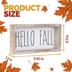 Hello Fall Sign for Table, Cute Fall Decor for Home - Image 3