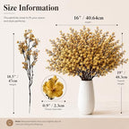 Mandy's 15 Bundles Artificial Gold Baby’s Breath Flowers - Image 3