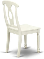 East West Furniture KEC-LWH-W Kenley Dinette Chairs - Image 7