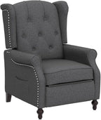 Wingback Recliner Chair with Massage and Heat, Wingback Recliner Tufted Fabric - Image 4