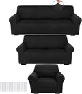 Peryiter 3 Pcs Couch and Loveseat Covers Set Sofa Cover by Peryiter