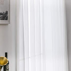 MIULEE 2 Panels Sheer Curtains for Living Room 54 X 96 Inches Ivory | Window - Image 5