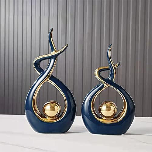 Norrclp Home Decor Modern Abstract Art Ceramic Statue Table Decor (Large) - Image 3