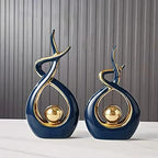 Norrclp Home Decor Modern Abstract Art Ceramic Statue Table Decor (Large) - Image 3