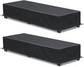 Waterproof Patio Lounge Chair Cover 2 Pack Outdoor Chaise Lounge Covers 600D by GoldenRaindrop