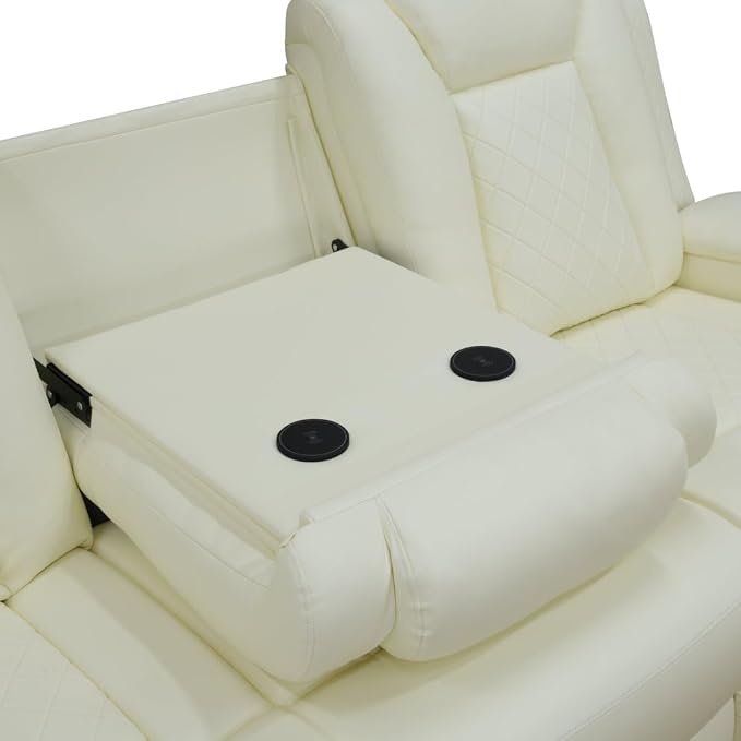 Leather Power Recliner Sofa Set - Image 7