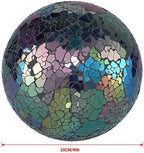 MDLUU 4" Decorative Orbs, Mosaic Sphere Balls, Centerpiece Balls for Bowls, Vases, Dining Table Decor, Pack of 3 (Mixed Color-Blue) - Image 3