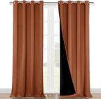 NICETOWN Full Shading Curtains for Windows, Super Heavy-Duty Black Lined by NICETOWN