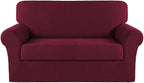 Turquoize Stretch Sofa Slipcover 2 Pieces Sofa Cover Couch Cover by Turquoize