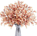 SITUMEIZI 6Pcs Brown Artificial Baby's Breath Flowers 19.3 Inch Silk Gypsophila Bundles Real Touch Fake Flowers for Wedding, Home Decor, DIY Floral Arrangement Fall Table Centerpieces by SITUMEIZI