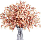 SITUMEIZI 6Pcs Brown Artificial Baby's Breath Flowers 19.3 Inch Silk Gypsophila Bundles Real Touch Fake Flowers for Wedding, Home Decor, DIY Floral Arrangement Fall Table Centerpieces by SITUMEIZI