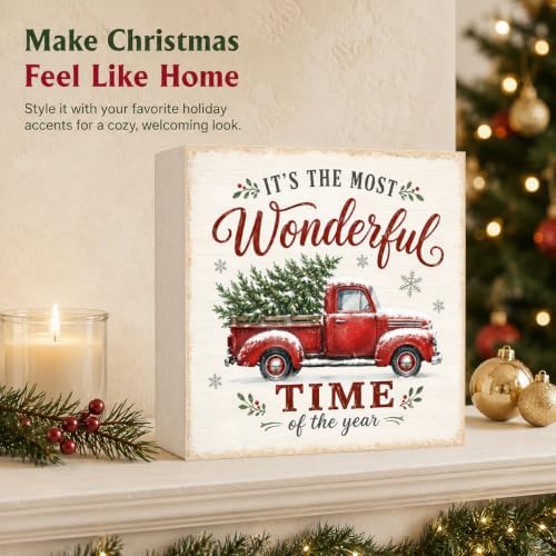 Christmas Decorations It's the Most Wonderful Time of the Year Wood Sign - Image 5