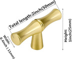 6pcs Bamboo Shape Solid Zinc Alloy Cabinet Knobs Handle pulls, Dresser Drawer - Image 2