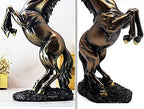 Lependor 12 inch Standing Horse Resin Statue for Home Decor Animal Ornament Sculpture Art Figurine Decorative - Bronze - Image 3