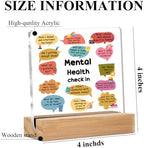 Therapy Office Decor Acrylic Sign, Mental Health Gifts for Women Counselor - Image 2