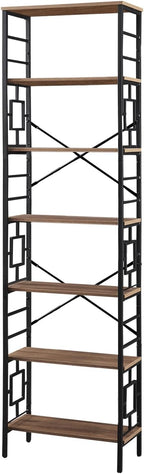 HOMISSUE Tall Bookshelf, 84 Inch Industrial Bookshelf - Image 8