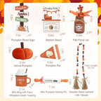 8Pcs Fall Tiered Tray Decor Set, Farmhouse Fall Decorations for Home Indoor - Image 2