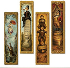 Vintage Halloween Sign,4 Pcs Halloween Hanging Signs,Rustic Wood Wall Decor by SUSZDOU