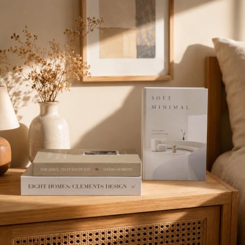 3 PCS Faux Decorative Books for Home Decor-Coffee Table Books Decor-Aesthetic Fake/Faux Books for Decoration,libros Decoration for Coffee Table, Shelf Accessories (Eight THE Space Soft) by YOYMJBY