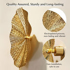 Gold Wall Decor for Living Room, 7PCS Metal Wall Art Plate Statement - Image 3