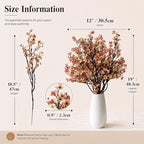Mandy's 6 Bundles Artificial Beige Brown Baby’s Breath Flowers - Image 3