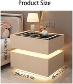 Smart Nightstand with Wireless Charging and Touch Sensing, Night Table Bedside - Image 2