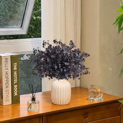 SITUMEIZI 6Pcs Black Artificial Baby's Breath Flowers 19.3 Inch Silk Gypsophila Bundles Real Touch Fake Flowers for Wedding, Home Decor, Fall Centerpieces DIY Floral Arrangement - Image 4