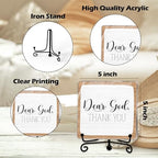Modern Farmhouse Decor, Home Decor For Living Room, Boho Chic Aesthetic Shelf Decorations, Christian Dear God Acrylic Sign, Farmhouse Entryway Tv Stand Fireplace Coffee Table Decoration (13) - Image 2