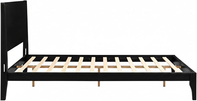 Merax Queen Size Bamboo Platform Bed, Mid-Century Modern Bed Frame - Image 7