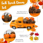 Thanksgiving Fall Decorations Indoor Farmhouse Vintage Metal Truck - Image 3