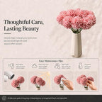 Mandy's 12pcs Artificial Pink Ball Chrysanthemum Flowers - Image 6